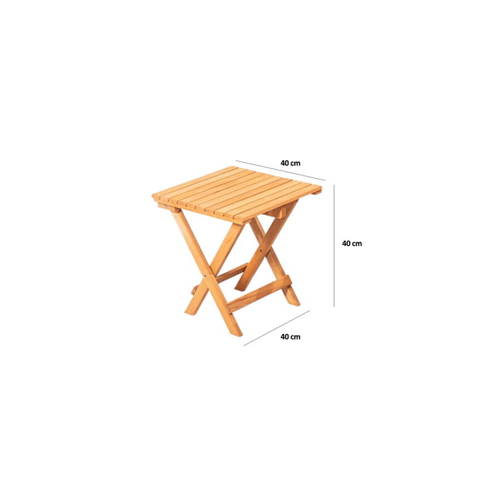 Hanah Home Conjunto de Mesa y Sillas de Jardín de Madera de Haya, Gris y Natural Hanah Home Conjunto de Mesa y Sillas de Jardín de Madera de Haya, Gris y Natural